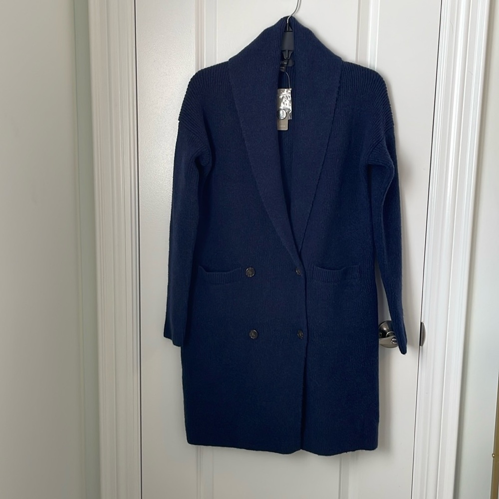 NWT J.Crew Double Breasted Cardigan Coat in Supersoft Yarn
